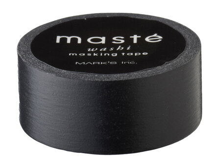 MT Washi Masking Tape Roll - Matte Black