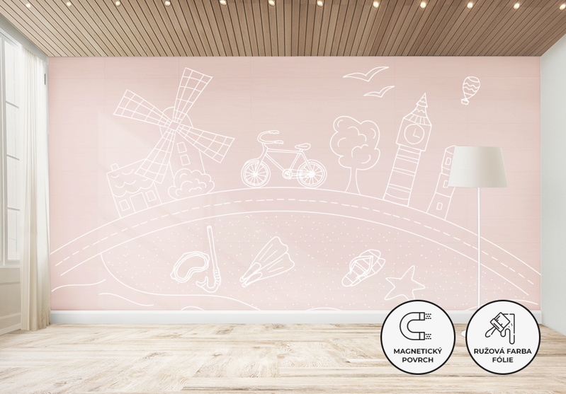 FERRO SOFT CHALKBOARD - PINK FERRO SOFT CHALKBOARD - PINK