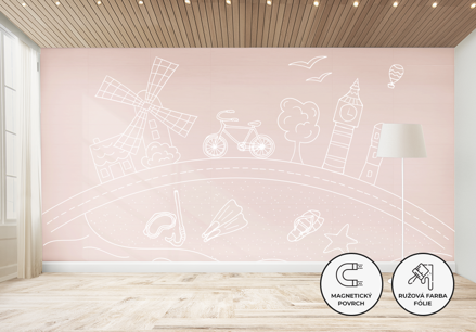 FERRO SOFT CHALKBOARD - PINK